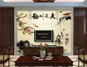 江安背景墙艺术玻璃